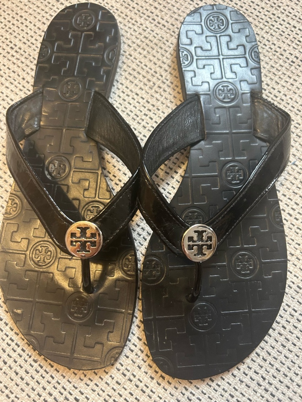 Tory Burch Black Thora Sandals Excellent Condition